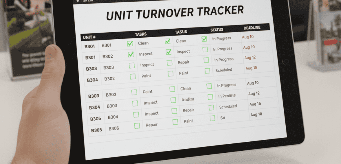 Turnover planning and staffing strategies for student housing management.