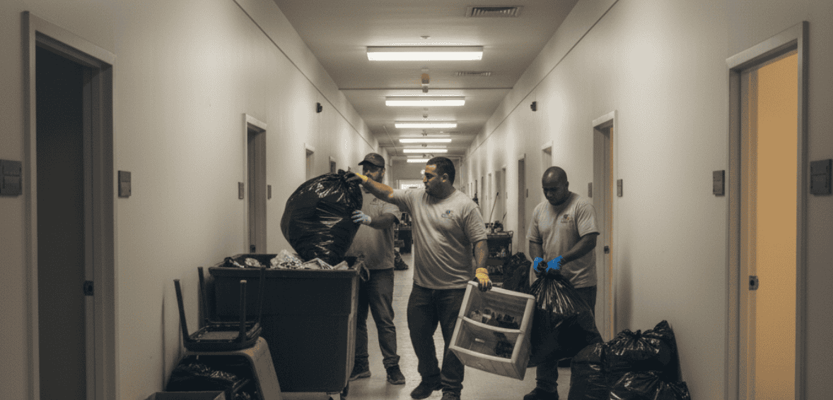 Student housing turnover challenges during peak move-out periods.