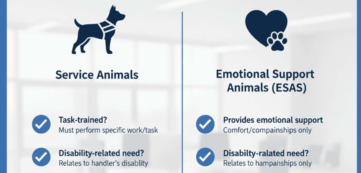 Fair Housing compliance checklist for distinguishing assistance animals using pet deposit management software