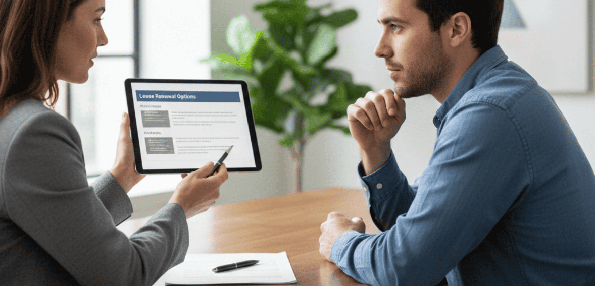 Proactive lease renewal strategies using clear communication to resolve tenant concerns
