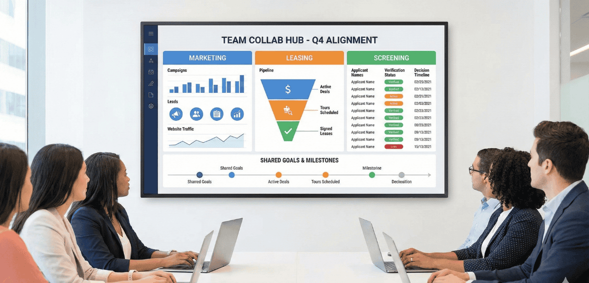 leasing team collaboration workflow alignment to improve lead-to-lease performance