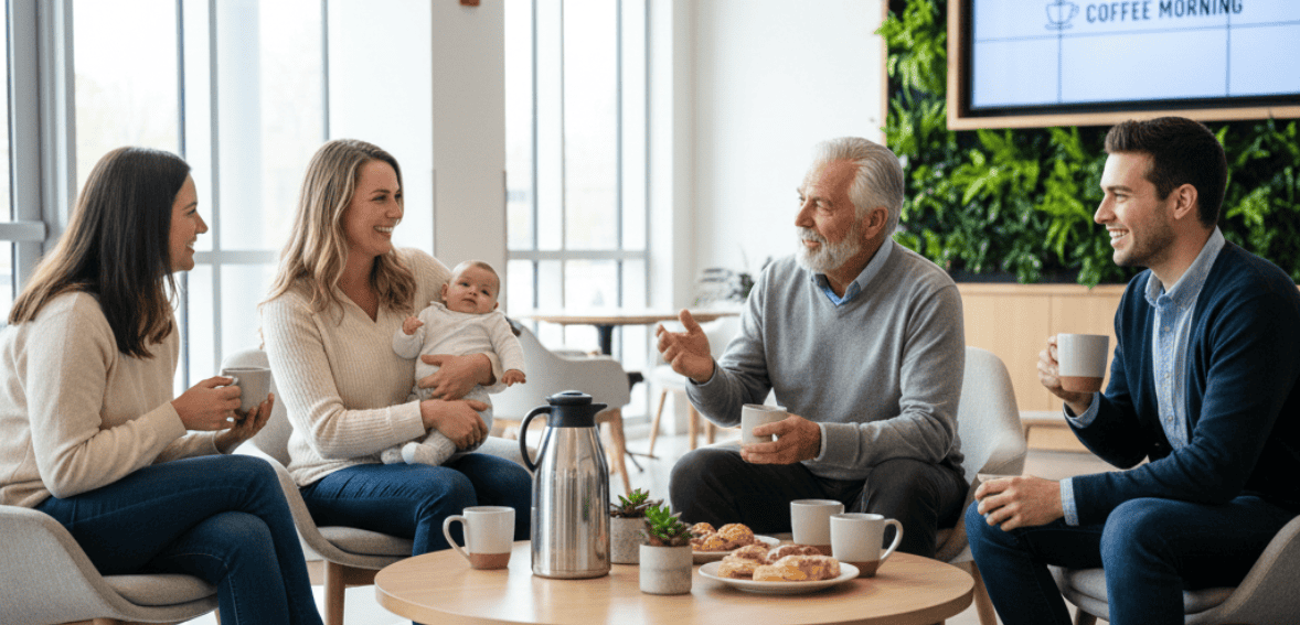 Community event fostering connection and improving tenant experience in multifamily living