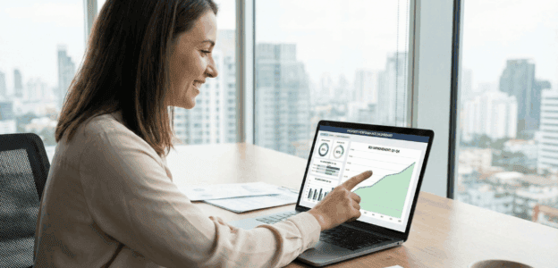 property management software ROI dashboard analysis