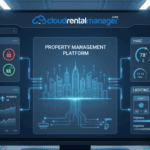 IoT property management system visualizing smart building devices and real-time data