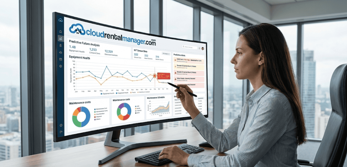 property manager using predictive analytics and cloud dashboards for decision-making
