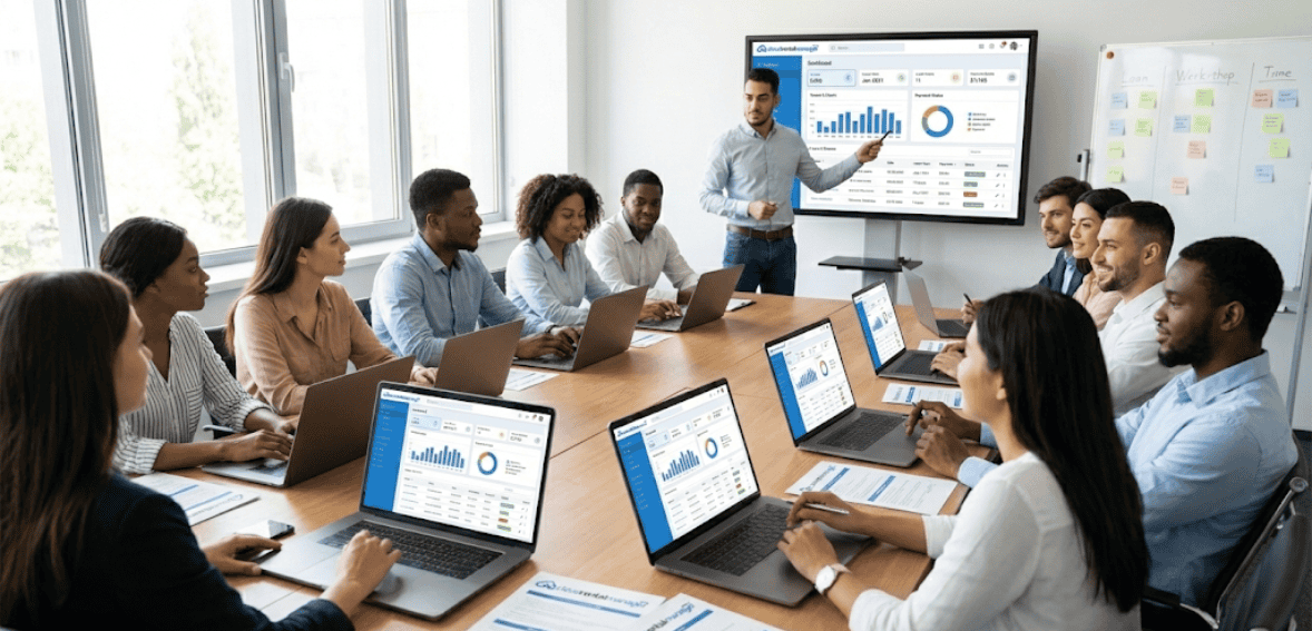 Training staff during onboarding of new property management software