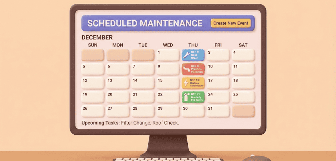 Preventive maintenance scheduling in property management software