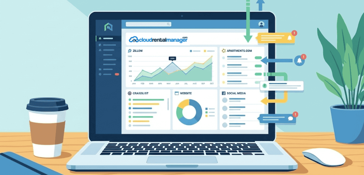 Online rental marketing generating tenant leads for faster vacancy fill speed