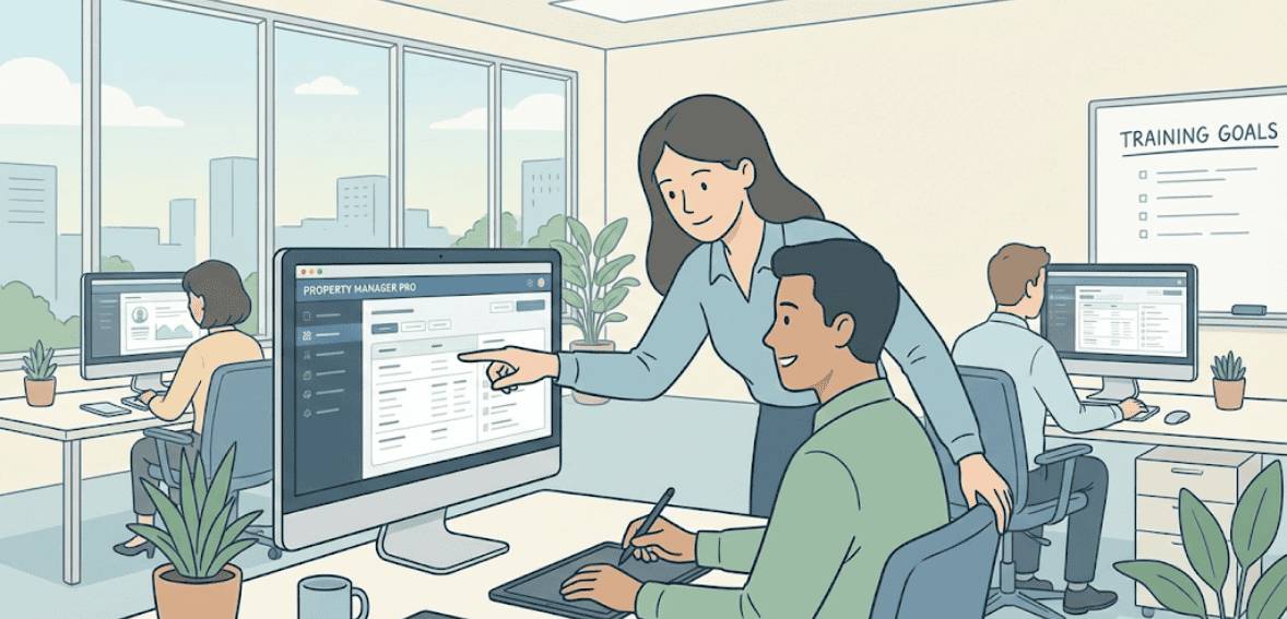 Training property staff to build confidence and competence