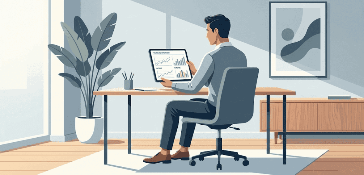 Financial reporting generated by property management accounting