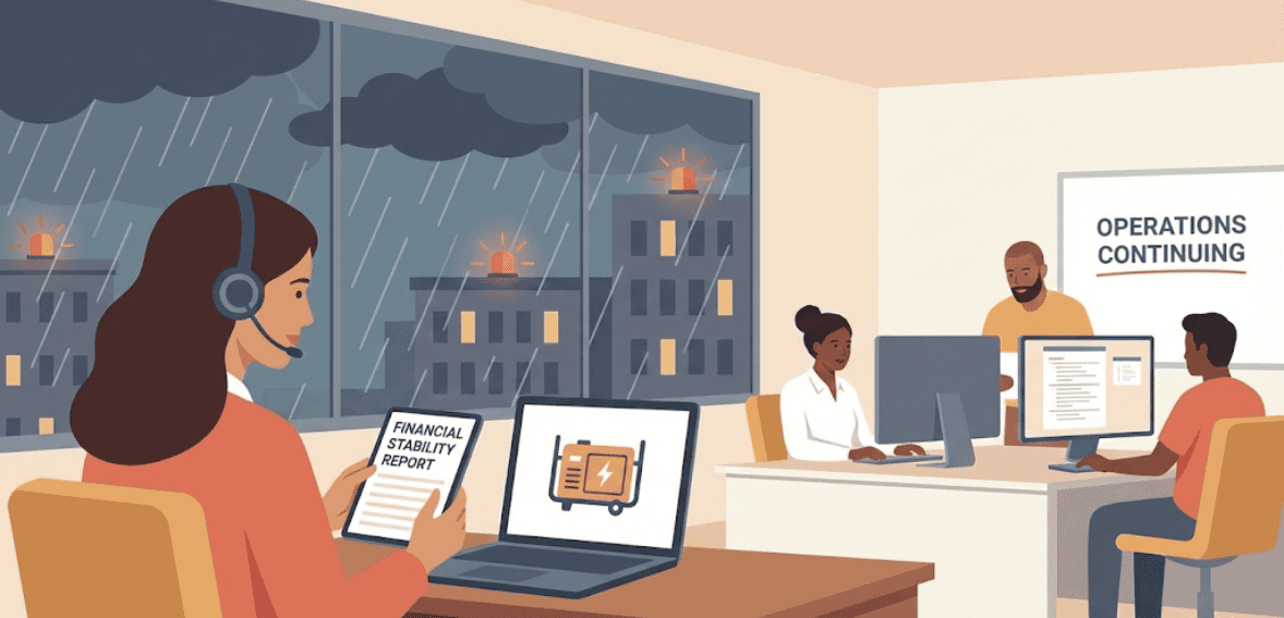 Emergency preparedness for properties protecting income and operations