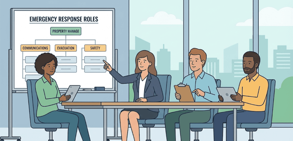 Clear emergency roles supporting emergency preparedness for properties