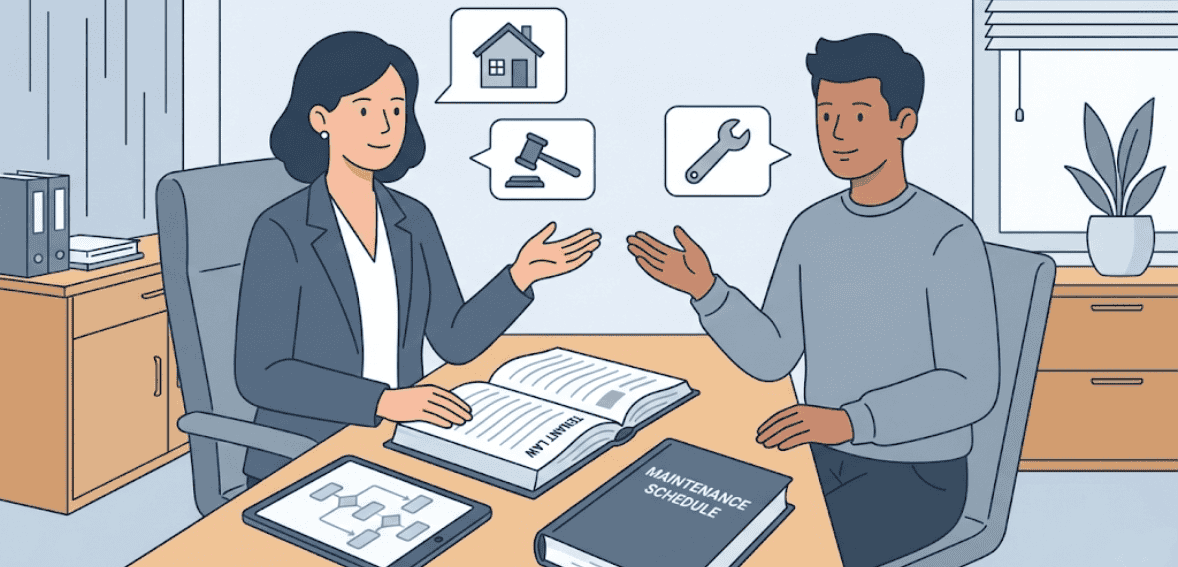 Educating rental property owners through real estate management