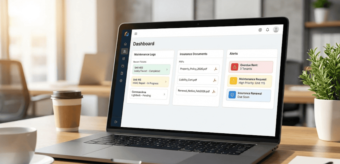 property management technology for risk and insurance tracking