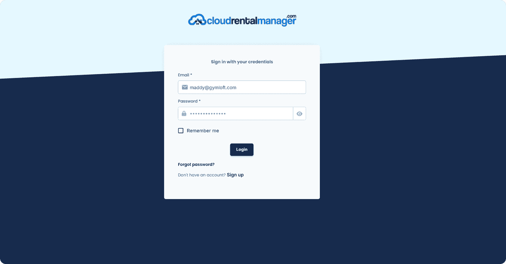 How to Sign Up for Cloud Rental Manager