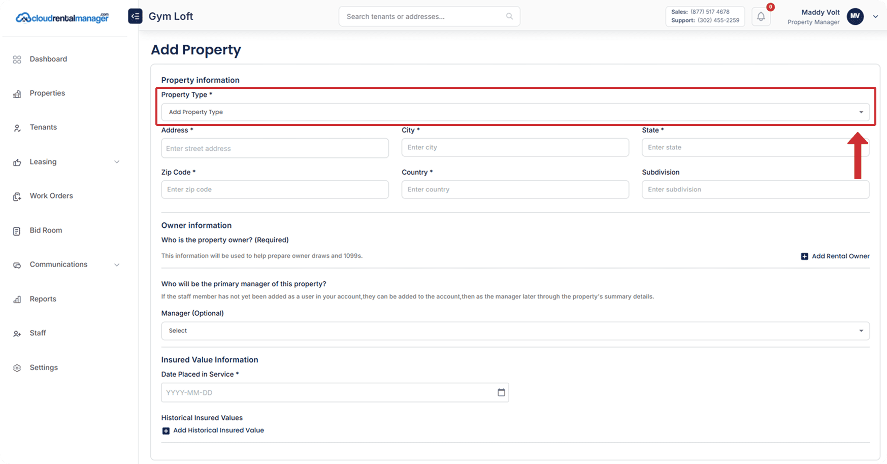 Properties Express Add In How to Add New Properties in Cloud Rental Manager Guide